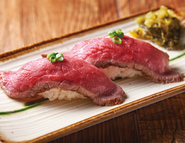 山形牛の炙りにぎり